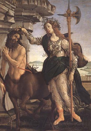 Sandro Botticelli Pallas and the Centaur Norge oil painting art